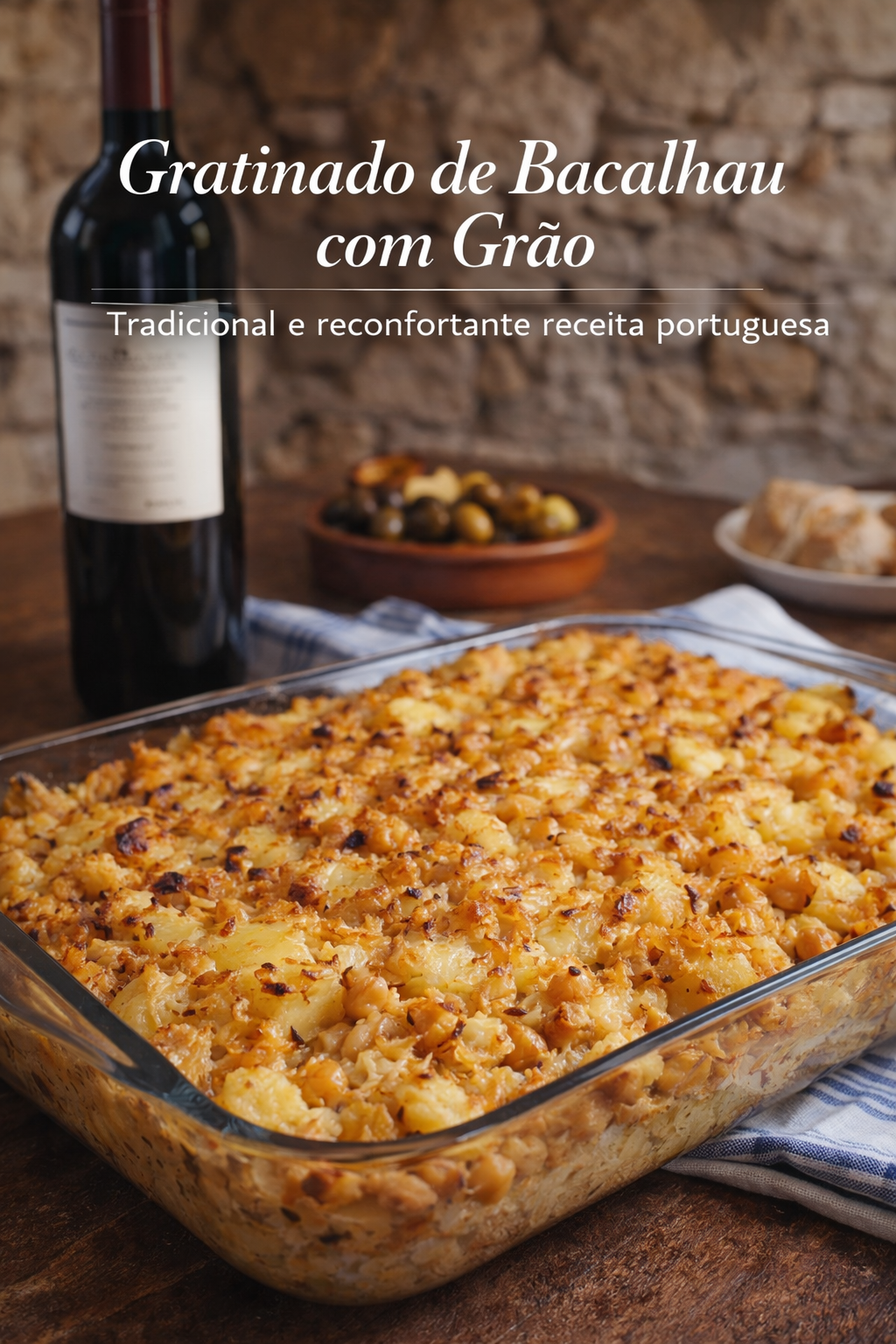 Gratinado de Bacalhau com Grão