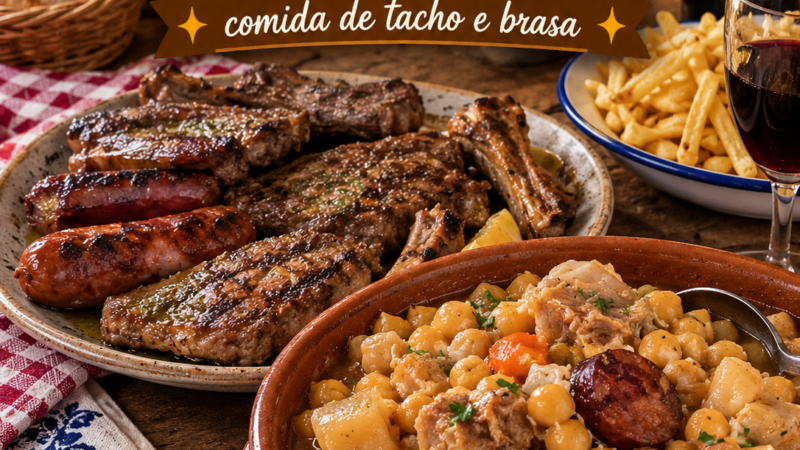Grelhada Mista & Mão de Vaca com Grão: comida de tacho e brasa