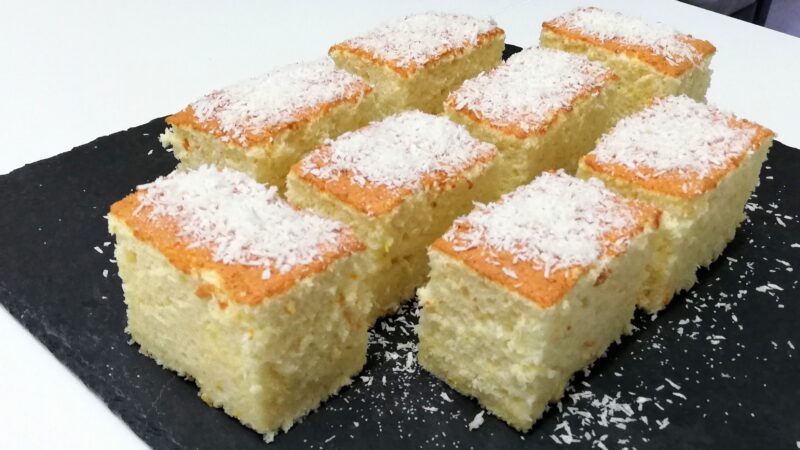Bolo de Claras, Laranja e Coco
