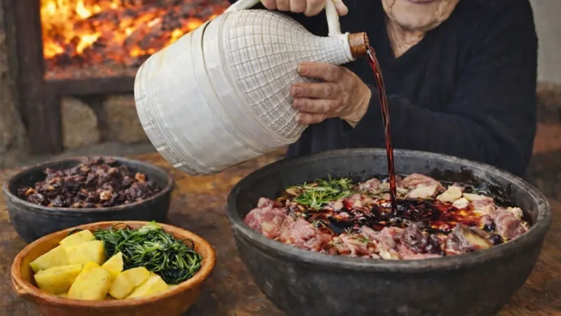Chanfana Tradicional feita pelas mão sábias da avó