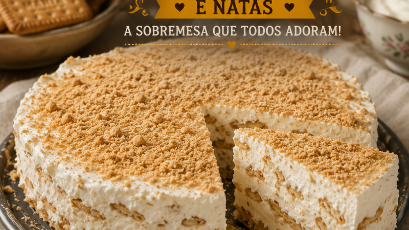 Semifrio de Bolacha e Natas