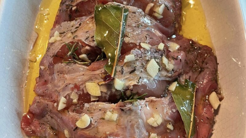 Lombinhos de Coelho Assados no Forno