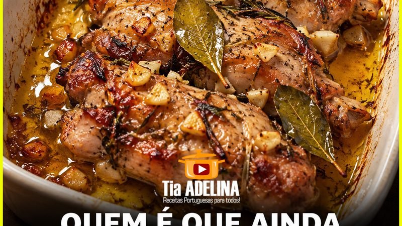 Lombinhos de Coelho Assados no Forno