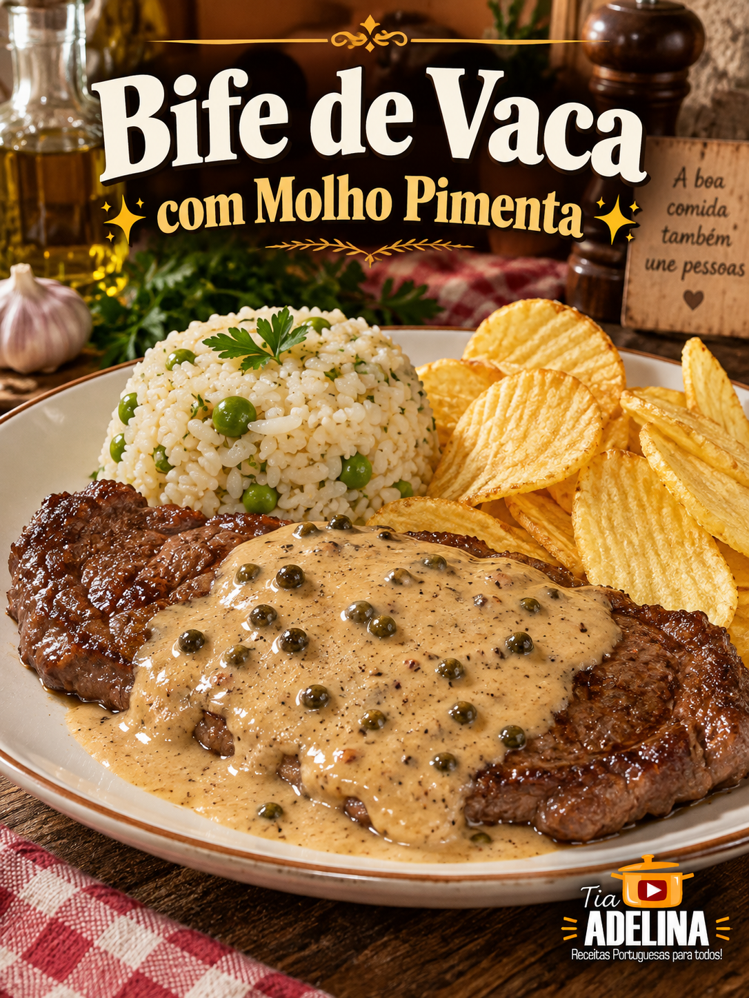 Bife de Vaca com Molho Pimenta