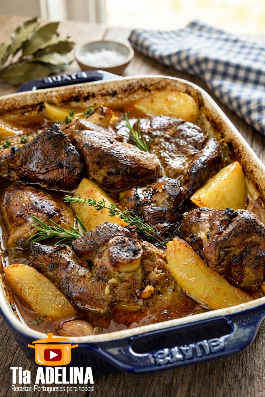 Perna de Borrego com Batatas no Forno