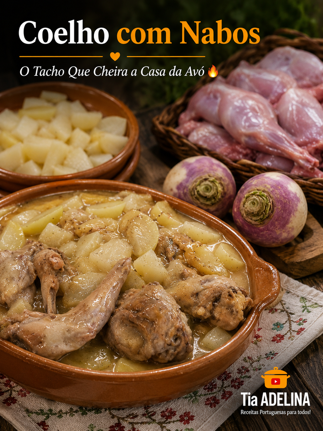 Coelho com Nabos