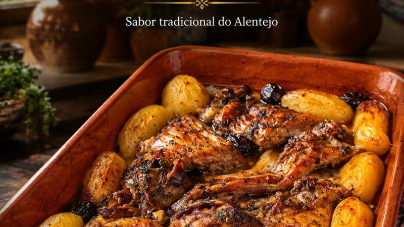 Coelho Assado no Forno com Ameixas