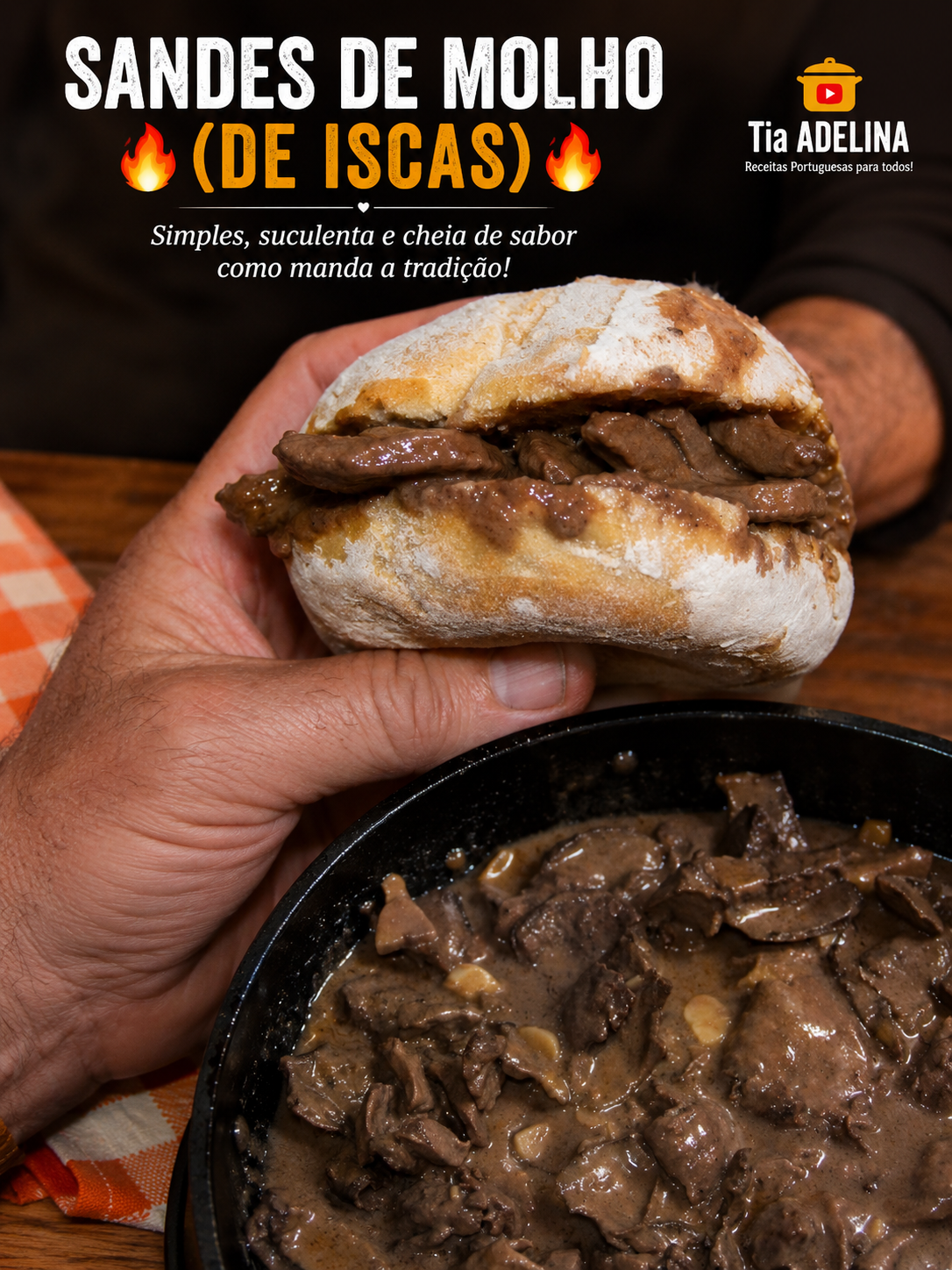 Sandes de Molho de Iscas