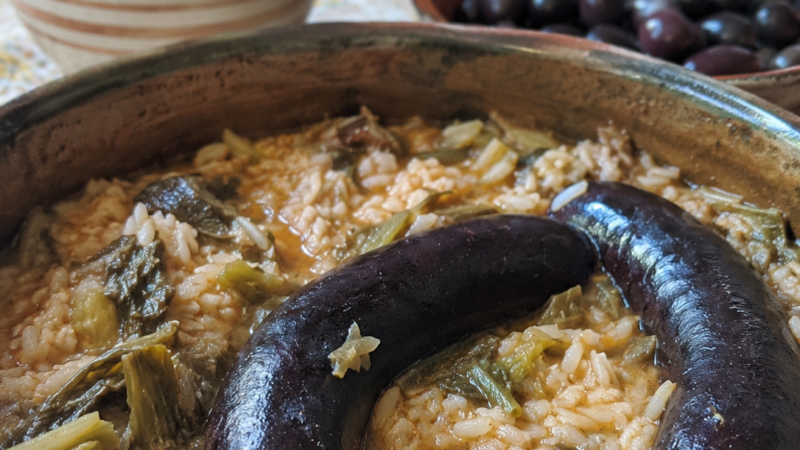Arroz de Hortos com Morcela