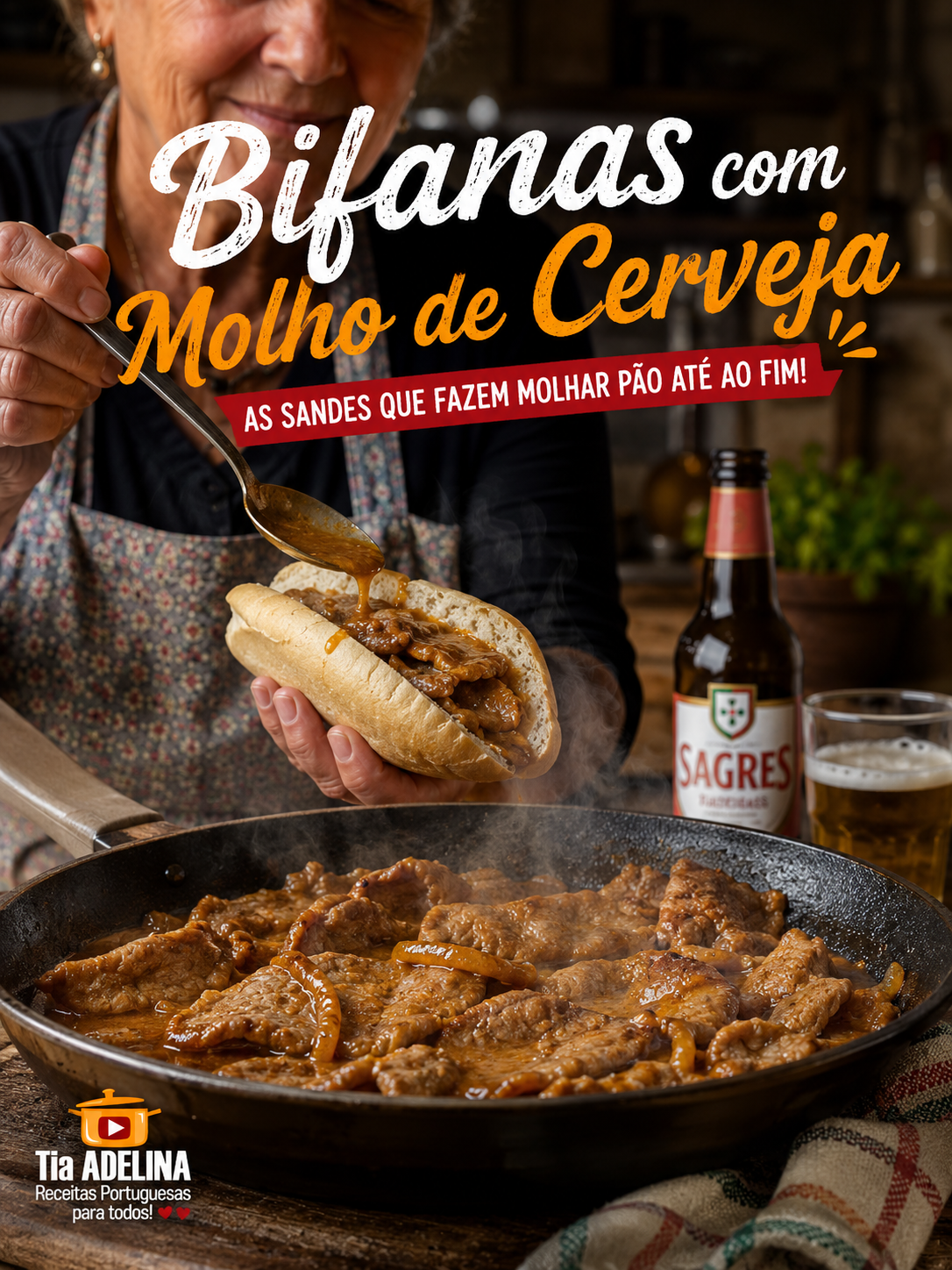 Bifanas com Molho de Cerveja