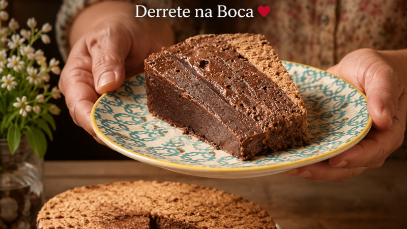 Bolo Mousse de Chocolate e Café