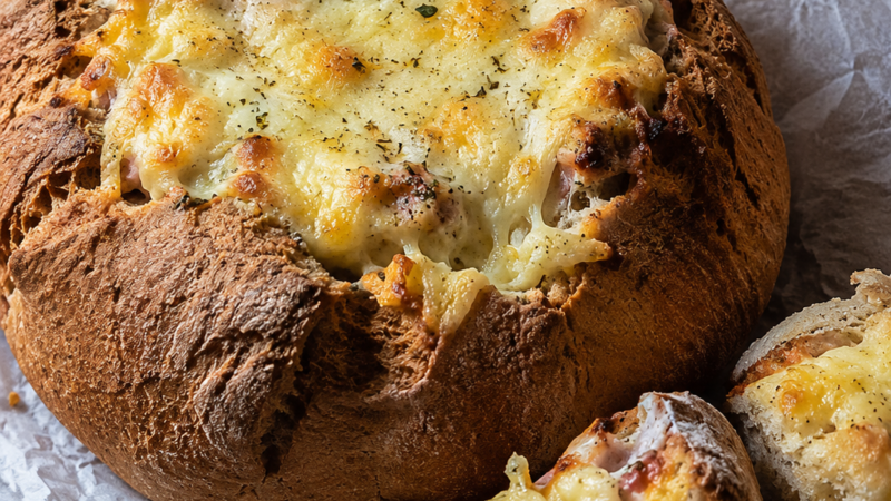 Broa Recheada no Forno