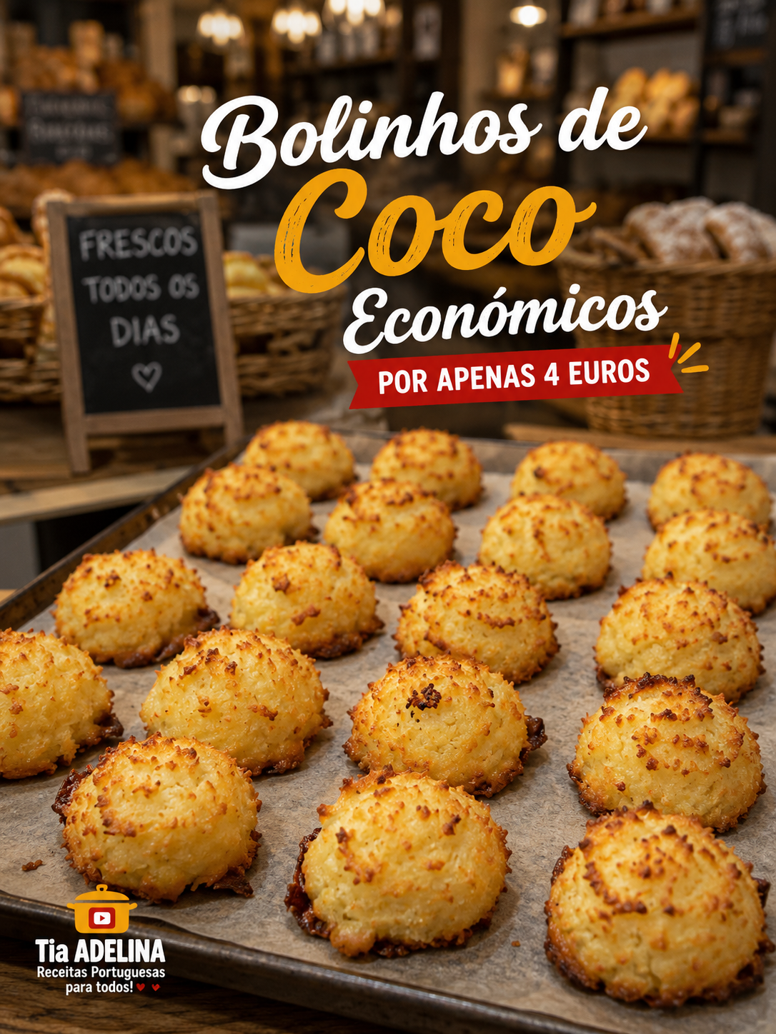 Bolinhos de Coco por apenas 4 euros