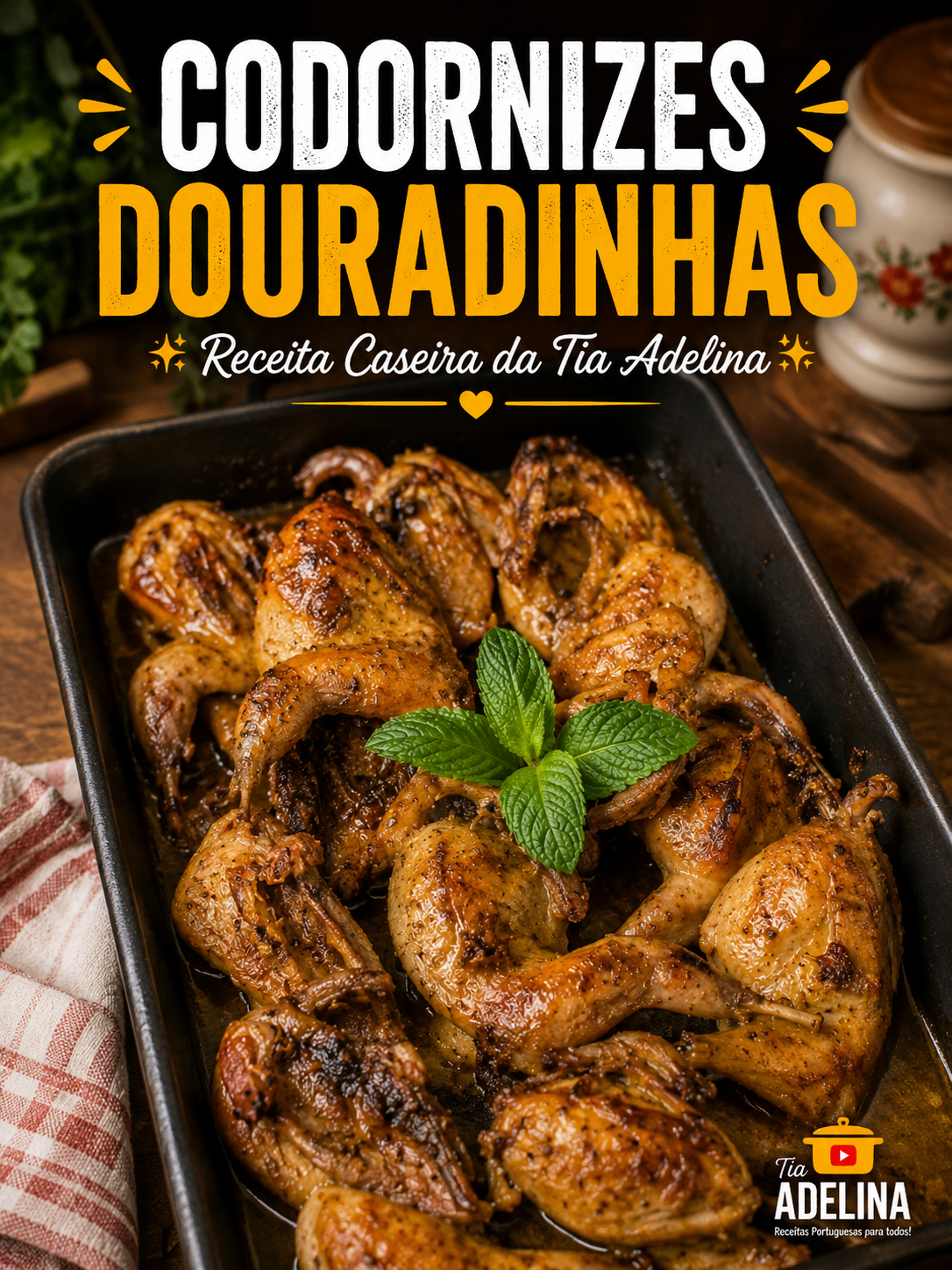Codornizes Douradinhas na Frigideira