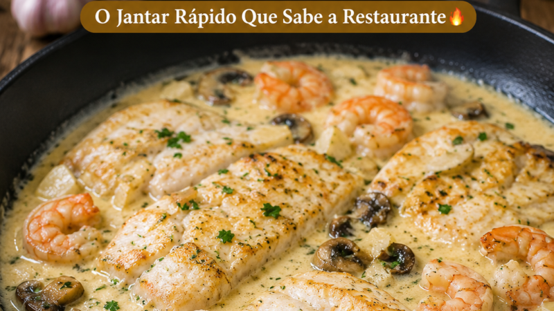 Filetes Cremosos ao Alhinho