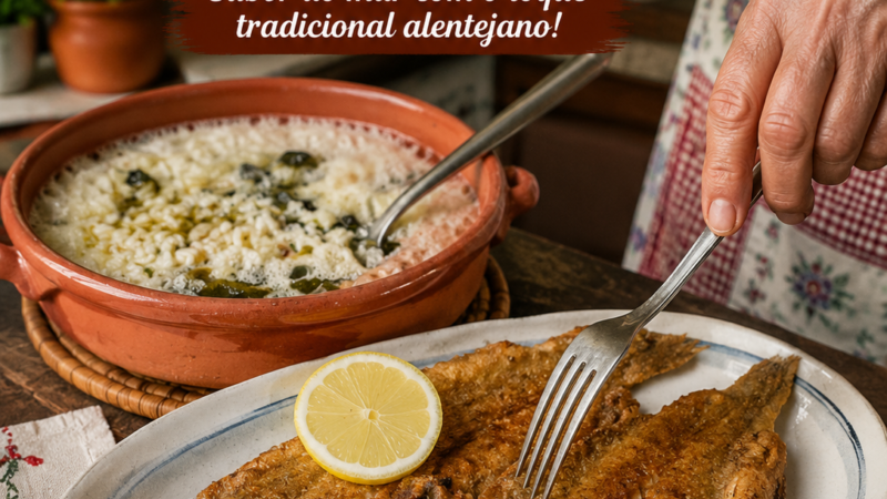 Linguados Fritos com Arroz de Berbigão