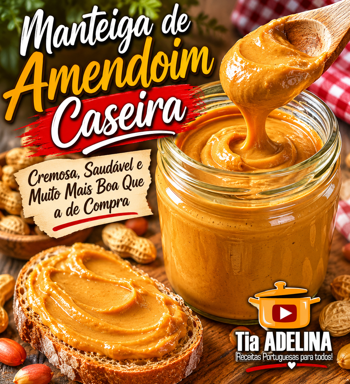 Manteiga de Amendoim Caseira