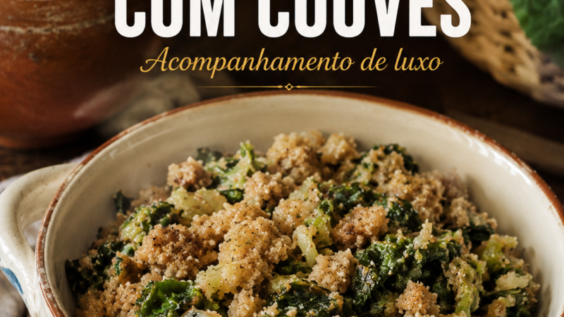 Migas de Broa com Couves