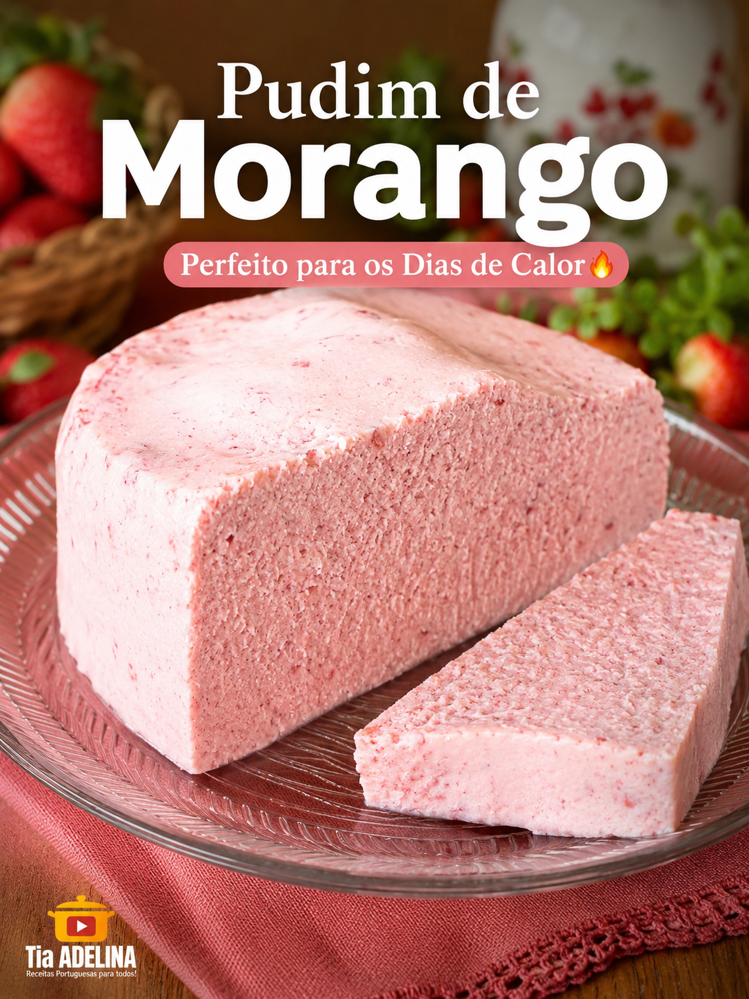 Pudim de Morango