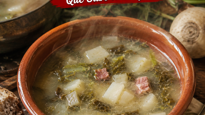 Caldo Antigo de Rama de Nabos