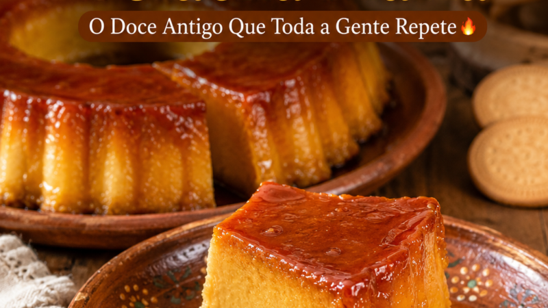 Pudim Cremoso de Bolacha Maria