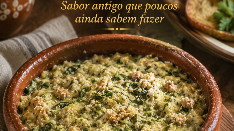 AÇORDA DE SÁVEL – Sabor antigo que poucos ainda sabem fazer