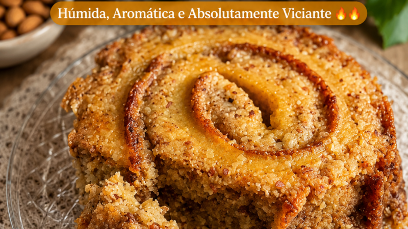 Torta de Amêndoa e Canela