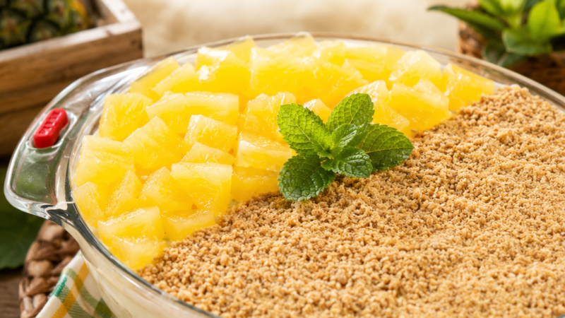 Doce de Ananás com Bolacha Maria – Sobremesa Fresca, Cremosa e Fácil