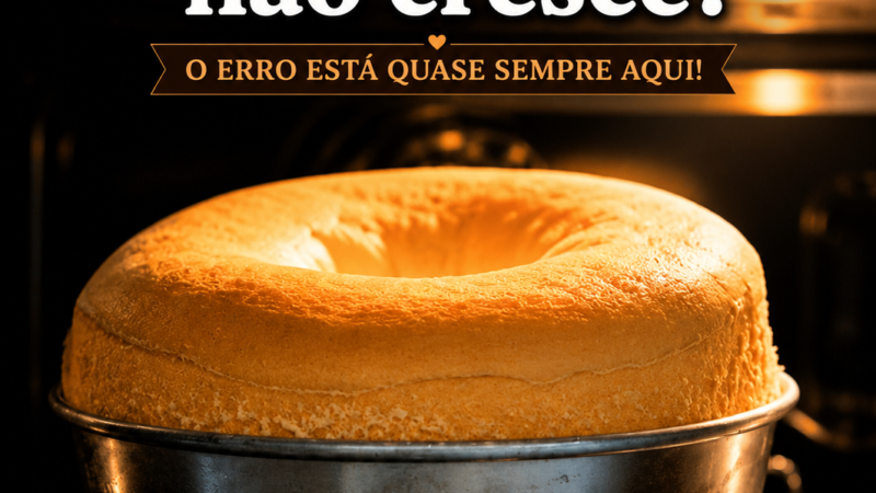 Porque é que o seu Bolo não cresce? O Erro está quase sempre aqui…
