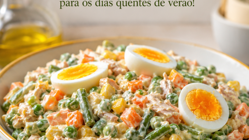 A Salada Russa mais fresca e cremosa para os dias quentes de verão!