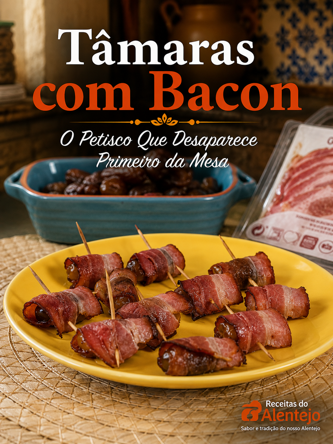 Tâmaras com Bacon