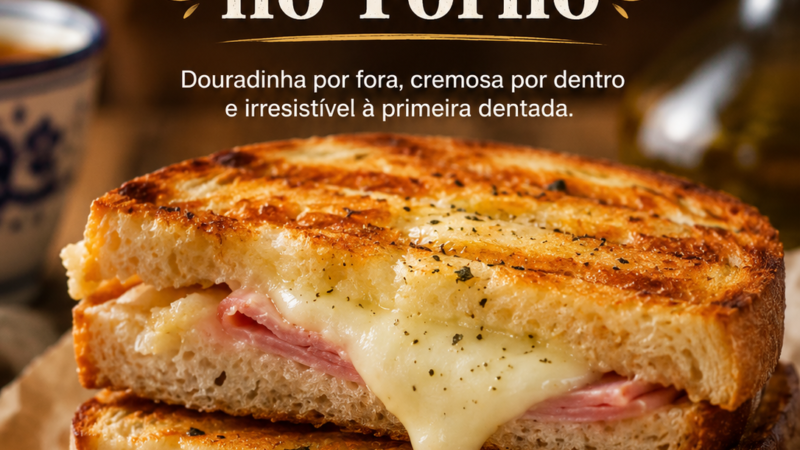 Tosta Mista Especial no Forno