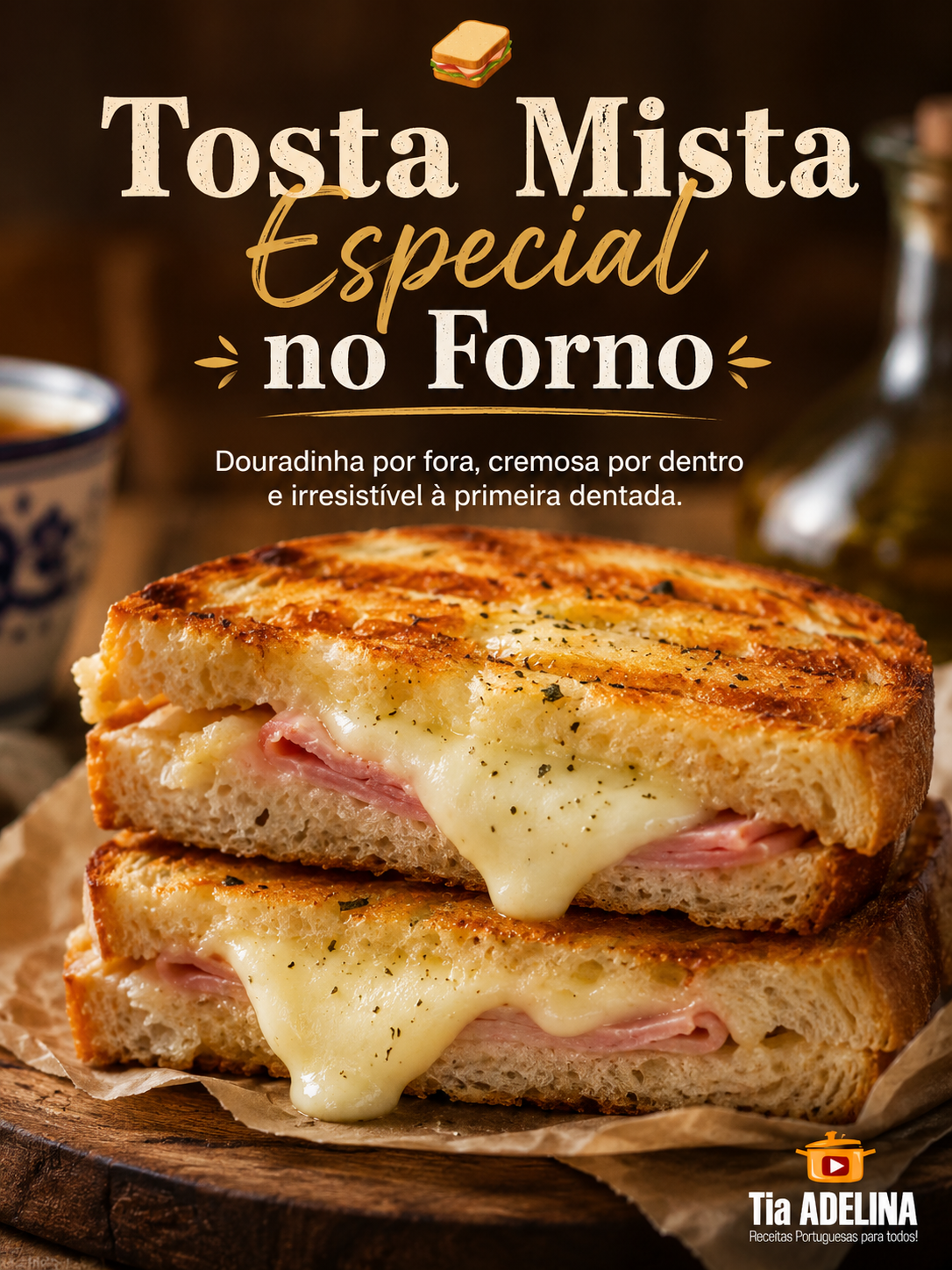 Tosta Mista Especial no Forno