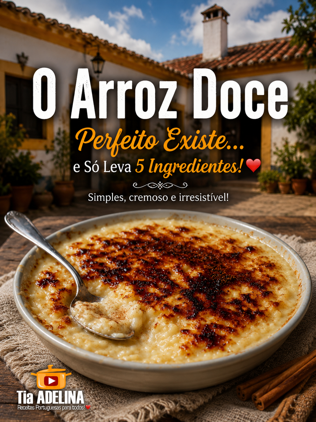O Arroz Doce perfeito existe… e Só leva 5 Ingredientes