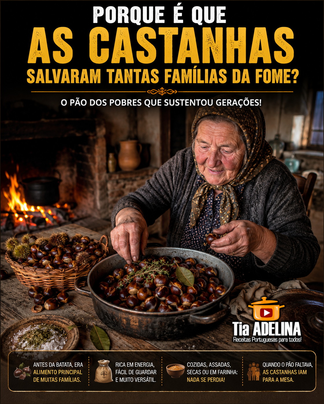 Porque é que as castanhas salvaram tantas famílias da fome?
