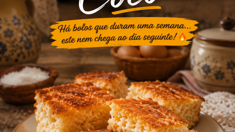 Receita de Bolinho de Coco