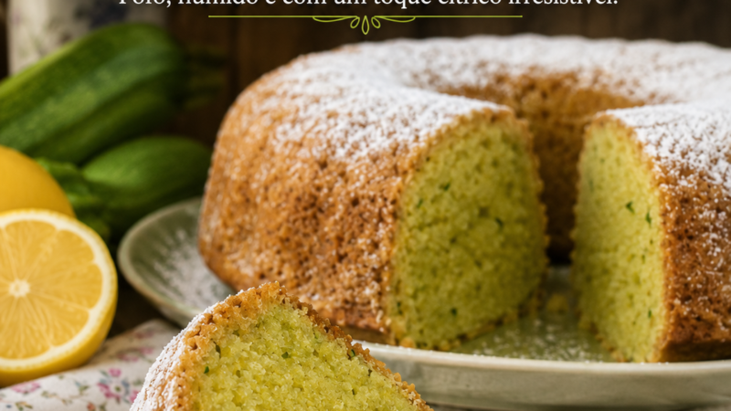 Como fazer um Bolo de Curgete & Limão delicioso