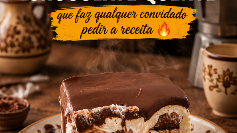 Receita de Tiramisù de Chocolate Quente