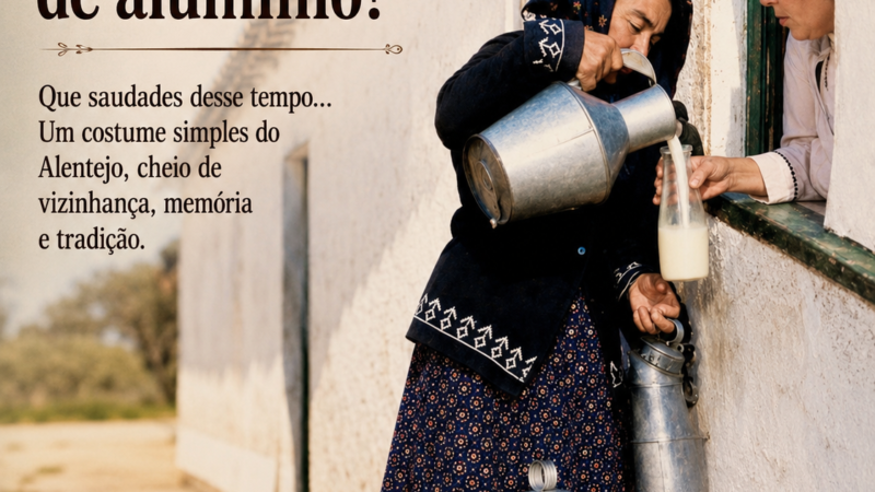 Quem ainda se lembra do leite em cântaros de alumínio? Que saudades desse tempo…