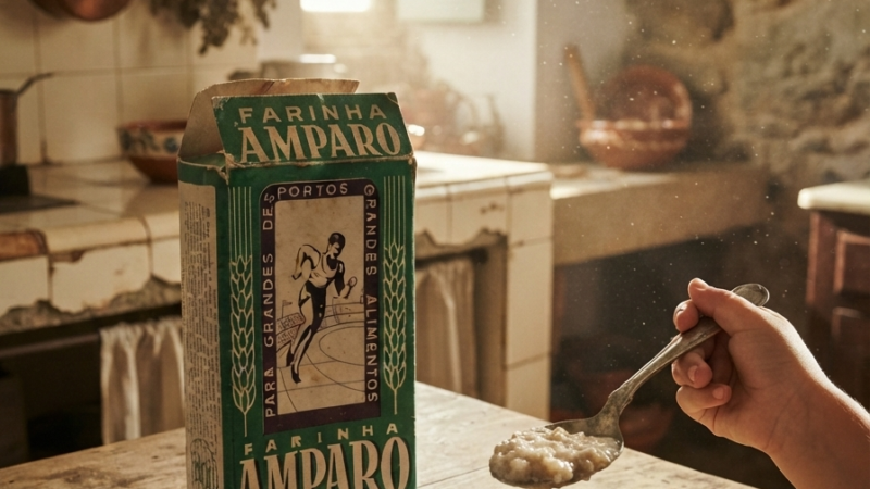 Trigo limpo, Farinha Amparo. O pequeno-almoço que nos levava à Escola