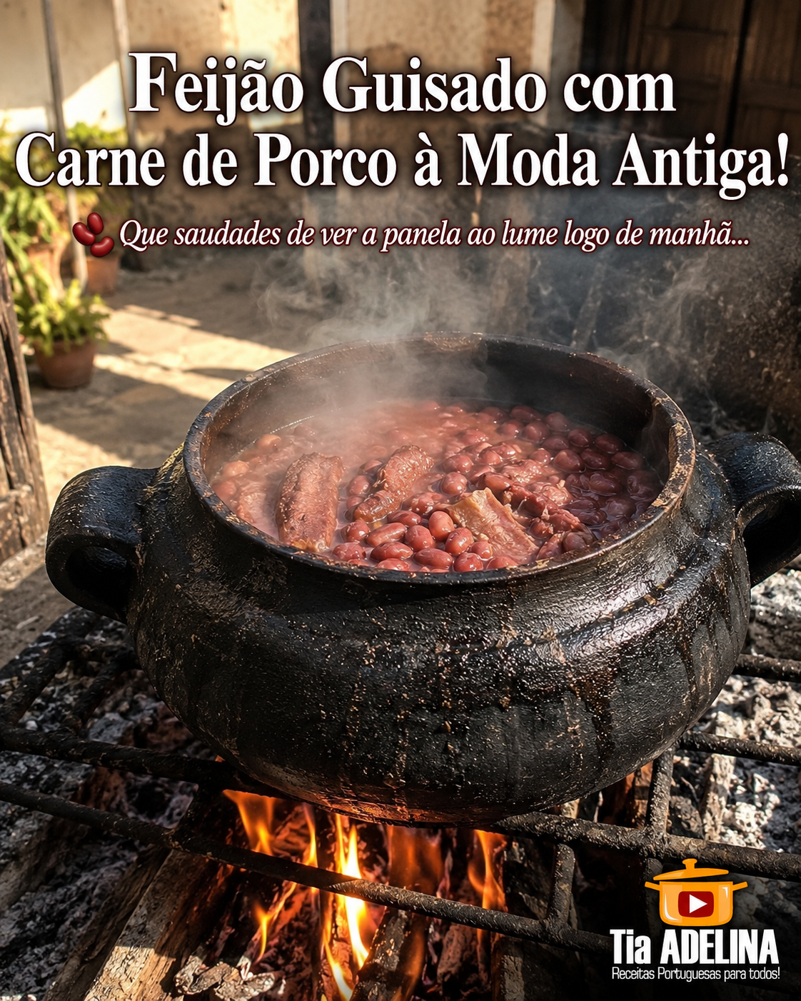 Feijão Guisado com Carne de Porco à Moda Antiga