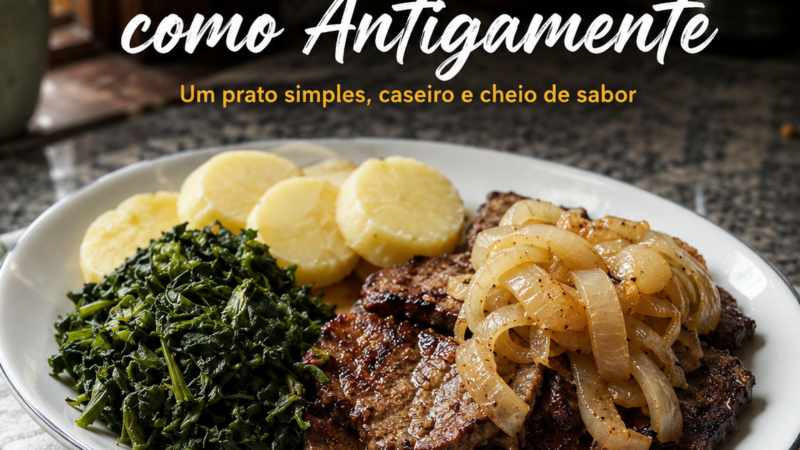 Fígado frito com cebolada como Antigamente