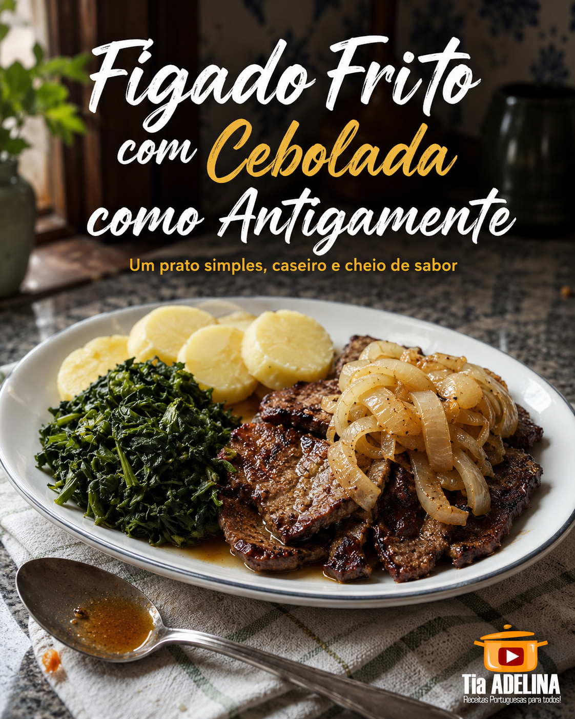 Fígado frito com cebolada como Antigamente