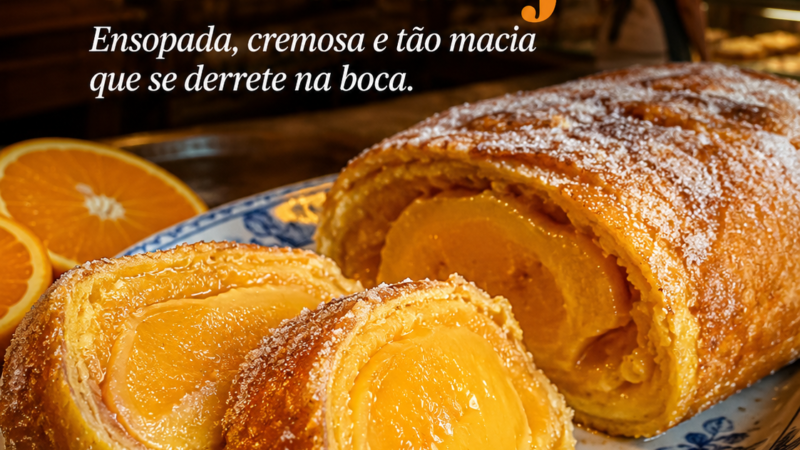 A Torta de Laranja ensopada que se derrete na boca
