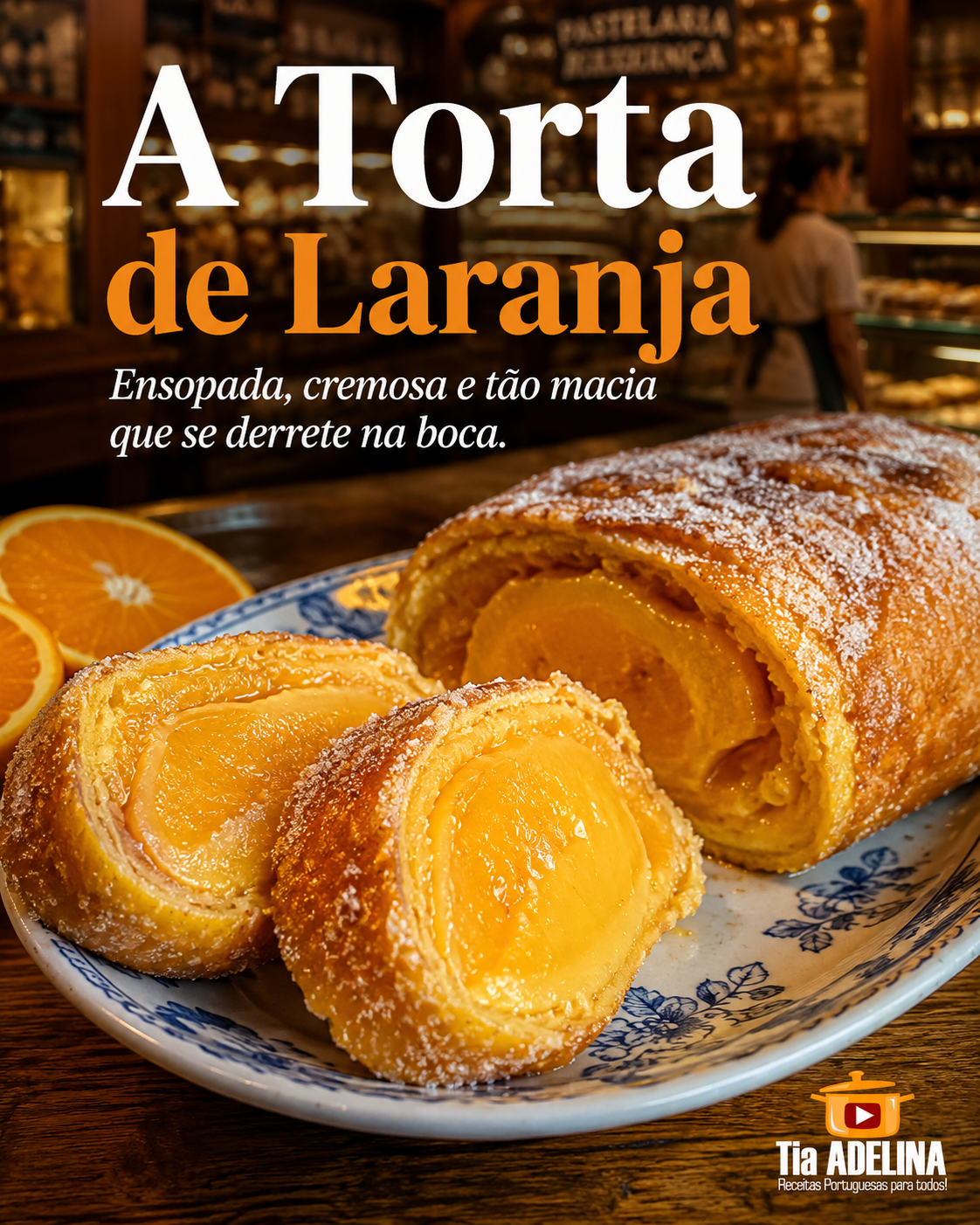 A Torta de Laranja ensopada que se derrete na boca