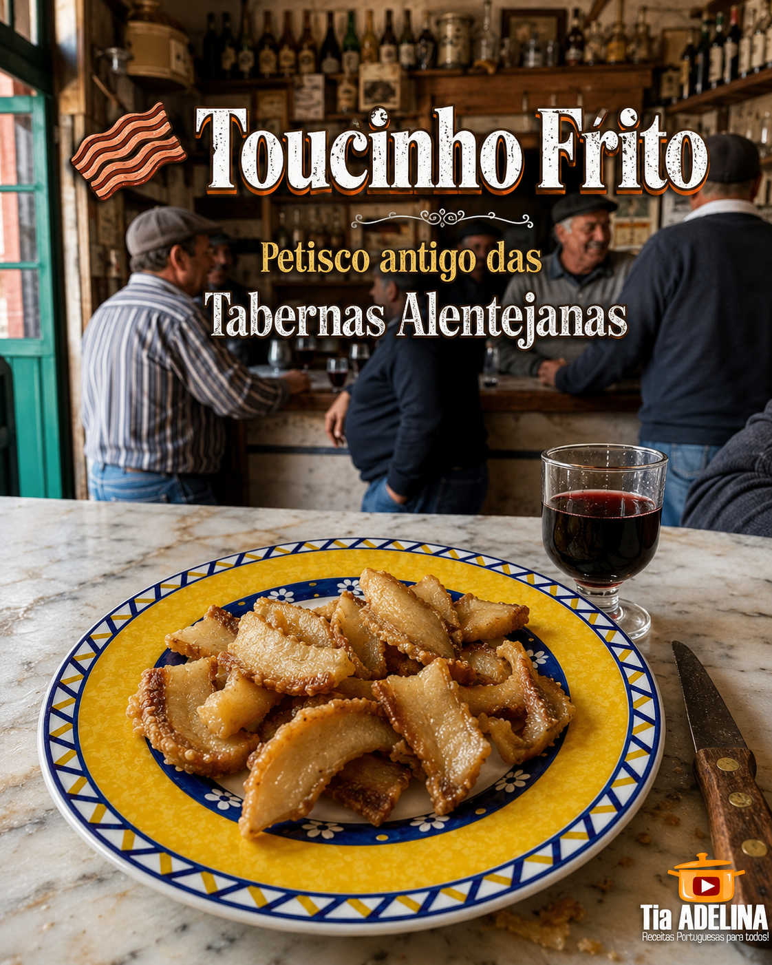 Toucinho Frito, Petisco antigo das Tabernas Alentejanas