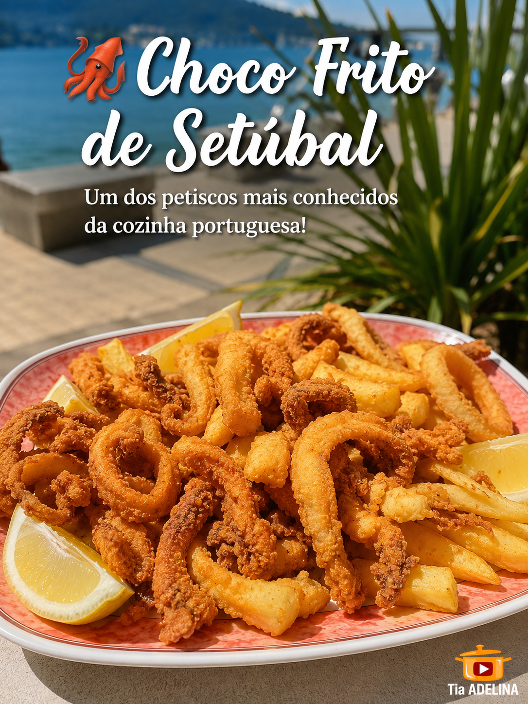 Choco Frito de Setúbal. Um dos petiscos mais conhecidos da cozinha portuguesa.