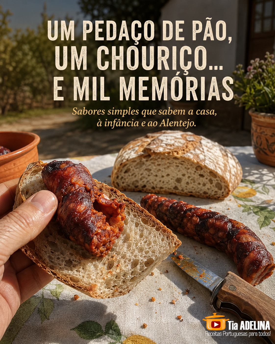 UM PEDAÇO DE PÃO, UM CHOURIÇO… E MIL MEMÓRIAS