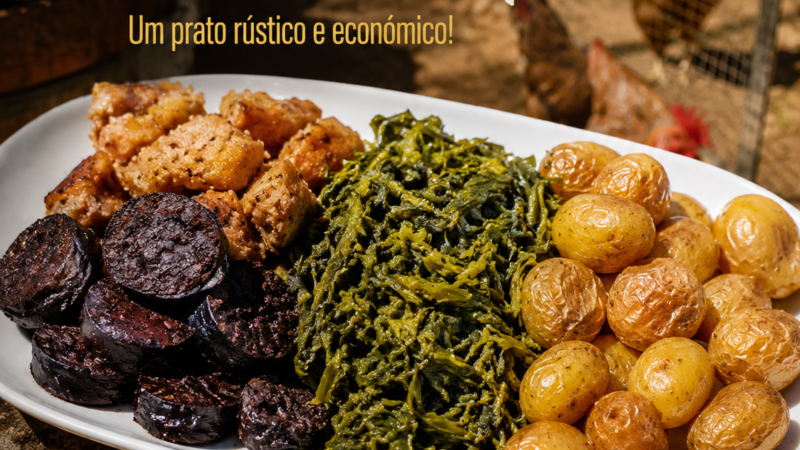 Morcela com Alheira e Grelos. Um prato rústico e económico!