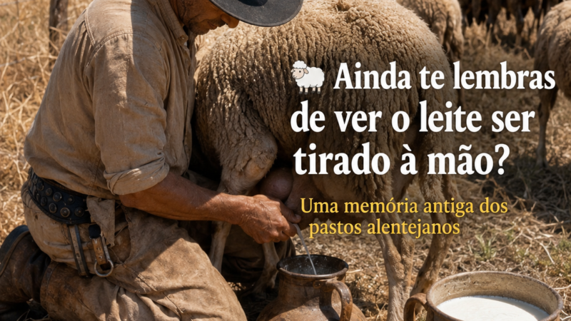 Ainda te lembras de ver o leite ordenhado á mão diretamente para o cântaro?
